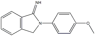 2-(4-methoxyphenyl)-2,3-dihydro-1H-isoindol-1-imine Structure