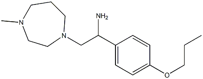 2-(4-methyl-1,4-diazepan-1-yl)-1-(4-propoxyphenyl)ethan-1-amine Structure