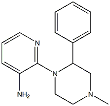 2-(4-methyl-2-phenylpiperazin-1-yl)pyridin-3-amine 化学構造式