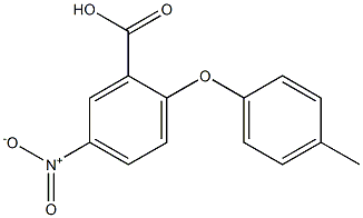 2-(4-methylphenoxy)-5-nitrobenzoic acid,,结构式