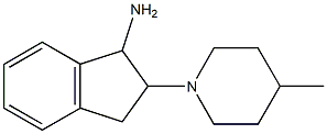 2-(4-methylpiperidin-1-yl)-2,3-dihydro-1H-inden-1-ylamine,,结构式