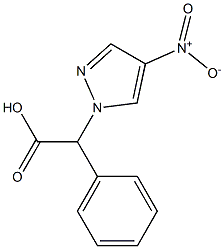 2-(4-nitro-1H-pyrazol-1-yl)-2-phenylacetic acid,,结构式