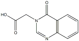 4-オキソキナゾリン-3(4H)-酢酸 化学構造式