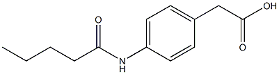 2-(4-pentanamidophenyl)acetic acid Structure