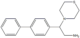 2-(4-phenylphenyl)-2-(thiomorpholin-4-yl)ethan-1-amine 结构式