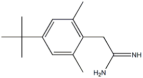 2-(4-tert-butyl-2,6-dimethylphenyl)ethanimidamide,,结构式