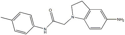 2-(5-amino-2,3-dihydro-1H-indol-1-yl)-N-(4-methylphenyl)acetamide