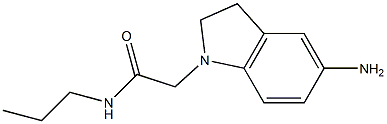 2-(5-amino-2,3-dihydro-1H-indol-1-yl)-N-propylacetamide Structure