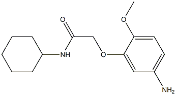 2-(5-amino-2-methoxyphenoxy)-N-cyclohexylacetamide 结构式