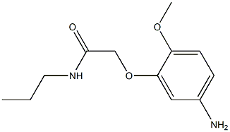 2-(5-amino-2-methoxyphenoxy)-N-propylacetamide Structure