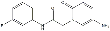 2-(5-amino-2-oxo-1,2-dihydropyridin-1-yl)-N-(3-fluorophenyl)acetamide Structure