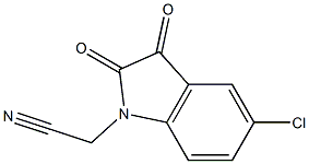 2-(5-chloro-2,3-dioxo-2,3-dihydro-1H-indol-1-yl)acetonitrile