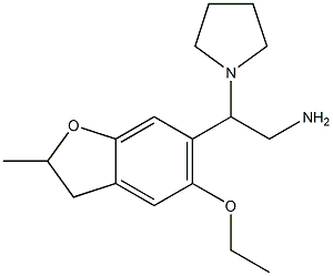 2-(5-ethoxy-2-methyl-2,3-dihydro-1-benzofuran-6-yl)-2-pyrrolidin-1-ylethanamine Structure