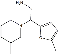 2-(5-methyl-2-furyl)-2-(3-methylpiperidin-1-yl)ethanamine Structure