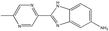 2-(5-methylpyrazin-2-yl)-1H-benzimidazol-5-amine 化学構造式