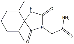 2-(6,10-dimethyl-2,4-dioxo-1,3-diazaspiro[4.5]dec-3-yl)ethanethioamide