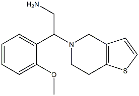 2-(6,7-dihydrothieno[3,2-c]pyridin-5(4H)-yl)-2-(2-methoxyphenyl)ethanamine Structure