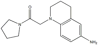 2-(6-amino-1,2,3,4-tetrahydroquinolin-1-yl)-1-(pyrrolidin-1-yl)ethan-1-one 化学構造式