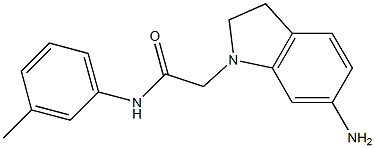 2-(6-amino-2,3-dihydro-1H-indol-1-yl)-N-(3-methylphenyl)acetamide