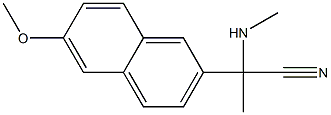 2-(6-methoxynaphthalen-2-yl)-2-(methylamino)propanenitrile 结构式