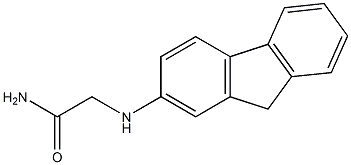 2-(9H-fluoren-2-ylamino)acetamide Struktur