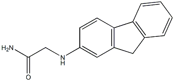 2-(9H-fluoren-2-ylamino)acetamide 化学構造式