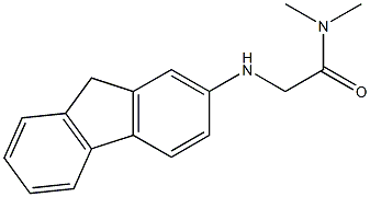 2-(9H-fluoren-2-ylamino)-N,N-dimethylacetamide,,结构式