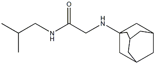 2-(adamantan-1-ylamino)-N-(2-methylpropyl)acetamide Struktur