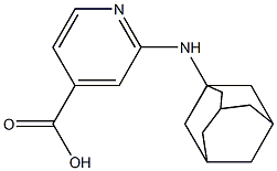2-(adamantan-1-ylamino)pyridine-4-carboxylic acid Structure