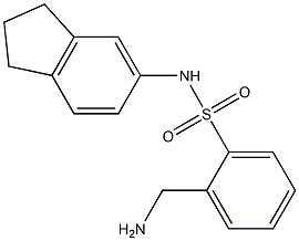 2-(aminomethyl)-N-(2,3-dihydro-1H-inden-5-yl)benzene-1-sulfonamide