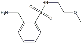 2-(aminomethyl)-N-(2-methoxyethyl)benzenesulfonamide Struktur