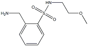 2-(aminomethyl)-N-(2-methoxyethyl)benzenesulfonamide 化学構造式