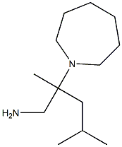 2-(azepan-1-yl)-2,4-dimethylpentan-1-amine,,结构式