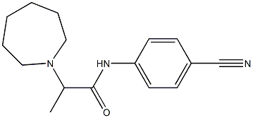 2-(azepan-1-yl)-N-(4-cyanophenyl)propanamide Structure