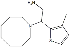 2-(azocan-1-yl)-2-(3-methylthiophen-2-yl)ethan-1-amine,,结构式