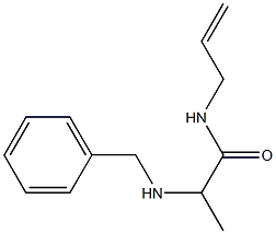 2-(benzylamino)-N-(prop-2-en-1-yl)propanamide Struktur