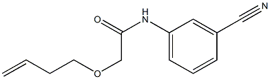 2-(but-3-en-1-yloxy)-N-(3-cyanophenyl)acetamide