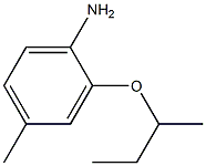 2-(butan-2-yloxy)-4-methylaniline Structure