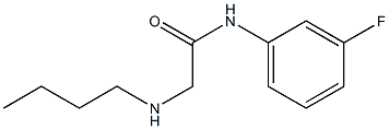 2-(butylamino)-N-(3-fluorophenyl)acetamide Struktur