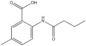 2-(butyrylamino)-5-methylbenzoic acid Structure