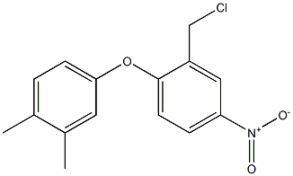 2-(chloromethyl)-1-(3,4-dimethylphenoxy)-4-nitrobenzene Struktur