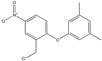 2-(chloromethyl)-1-(3,5-dimethylphenoxy)-4-nitrobenzene 结构式