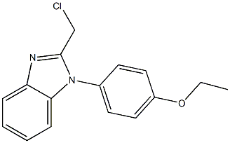 2-(chloromethyl)-1-(4-ethoxyphenyl)-1H-1,3-benzodiazole 化学構造式