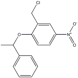 2-(chloromethyl)-4-nitro-1-(1-phenylethoxy)benzene Structure