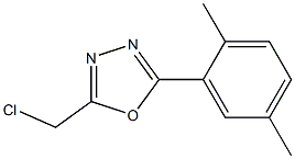 2-(chloromethyl)-5-(2,5-dimethylphenyl)-1,3,4-oxadiazole Structure