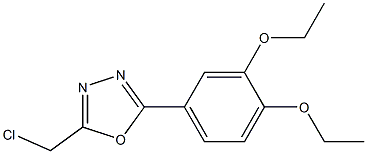 2-(chloromethyl)-5-(3,4-diethoxyphenyl)-1,3,4-oxadiazole