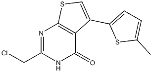  2-(chloromethyl)-5-(5-methylthiophen-2-yl)-3H,4H-thieno[2,3-d]pyrimidin-4-one