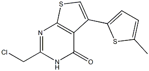 2-(chloromethyl)-5-(5-methylthiophen-2-yl)-3H,4H-thieno[2,3-d]pyrimidin-4-one