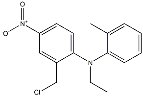 2-(chloromethyl)-N-ethyl-N-(2-methylphenyl)-4-nitroaniline Struktur