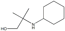 2-(cyclohexylamino)-2-methylpropan-1-ol Struktur